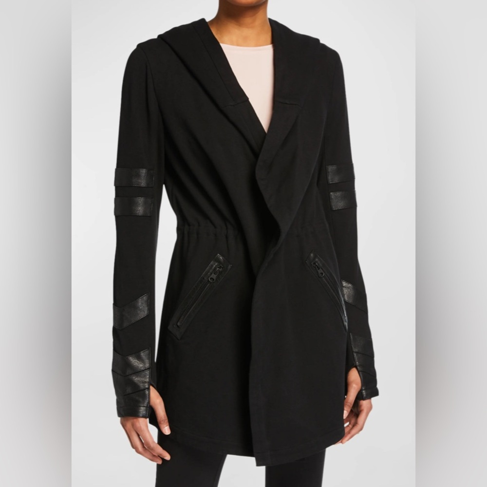 Women's Blanc Noir Maitri Traveler Jacket with Leather Accents